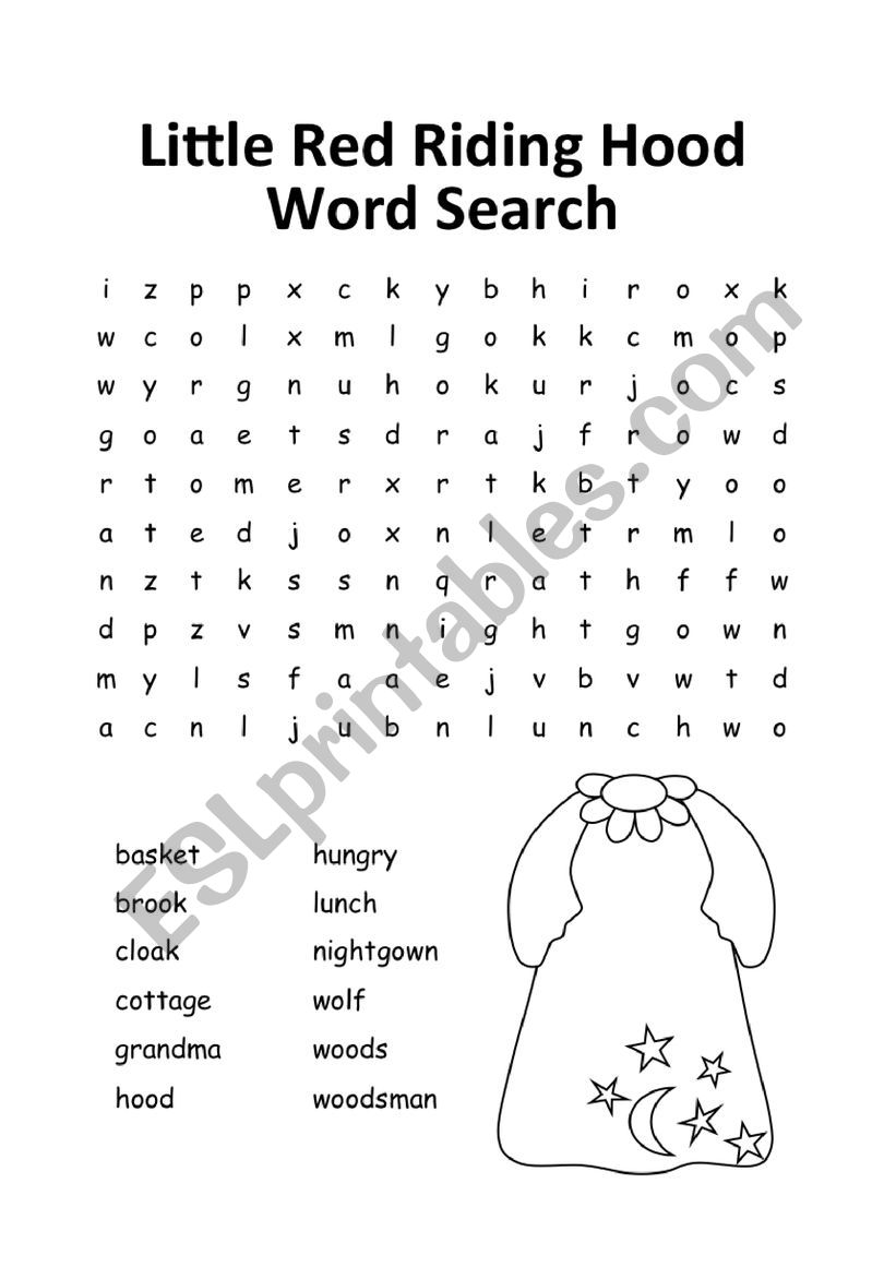 Wordsearch worksheet