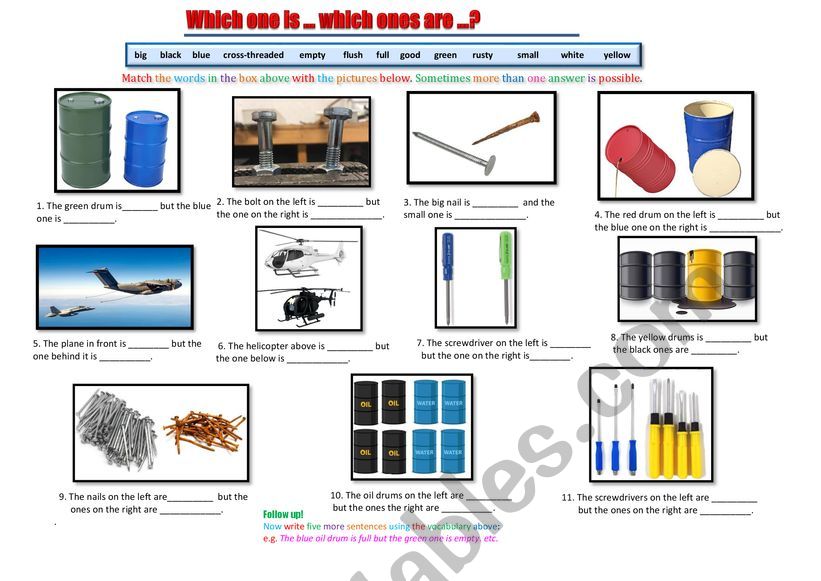 Which one is it? worksheet