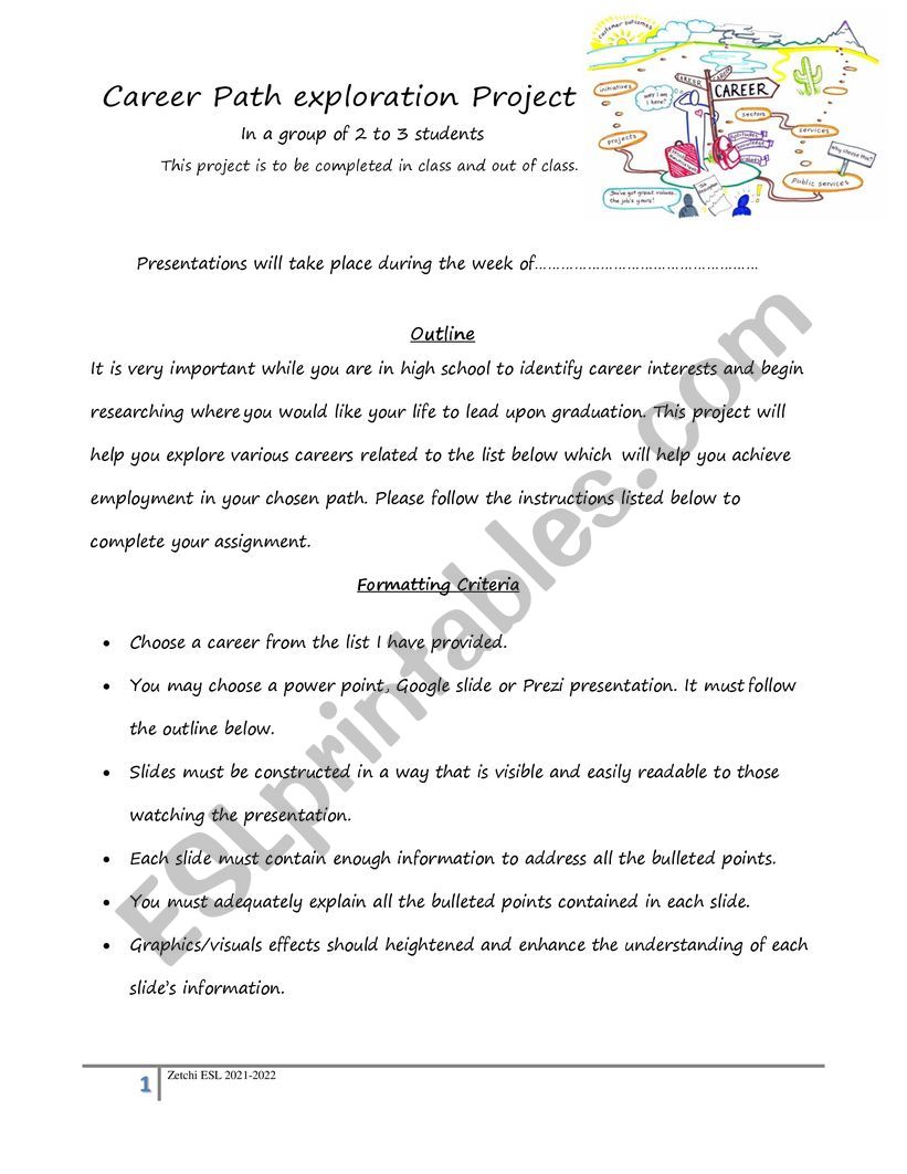 career path exploration project