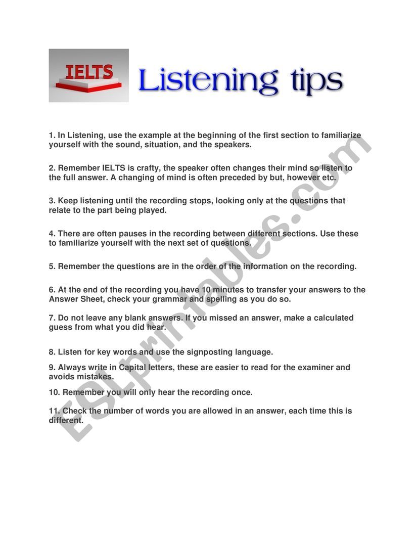 Listening tips for IELTS success