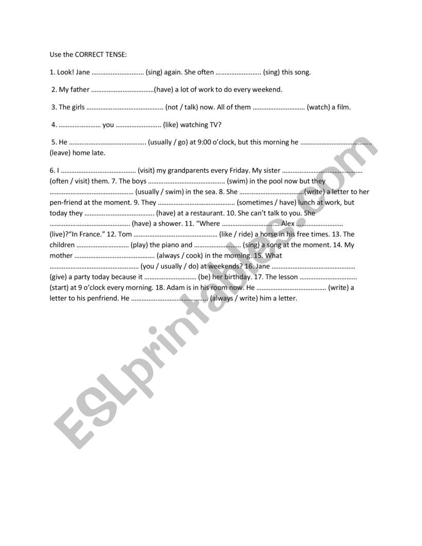 year 4 revision worksheet