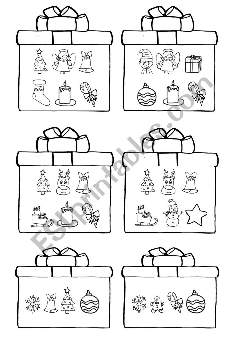 CHRISTMAS BINGO worksheet