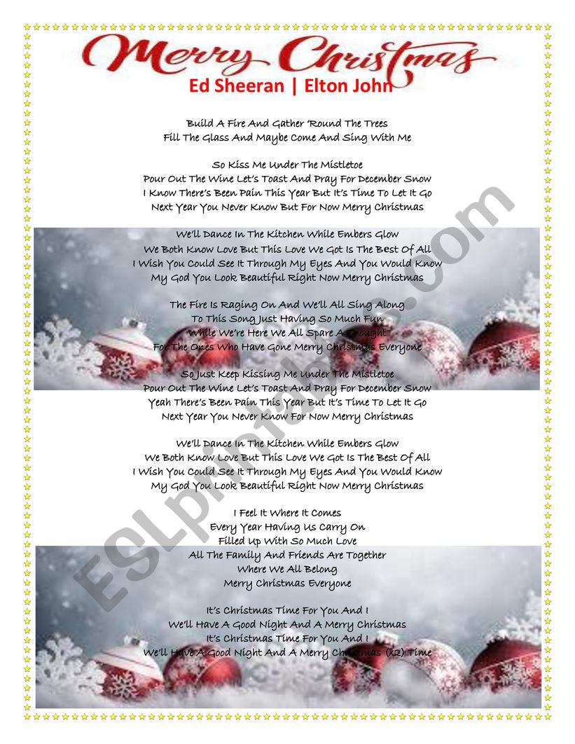 Merry Christmas-Ed Sheeran, Elton John