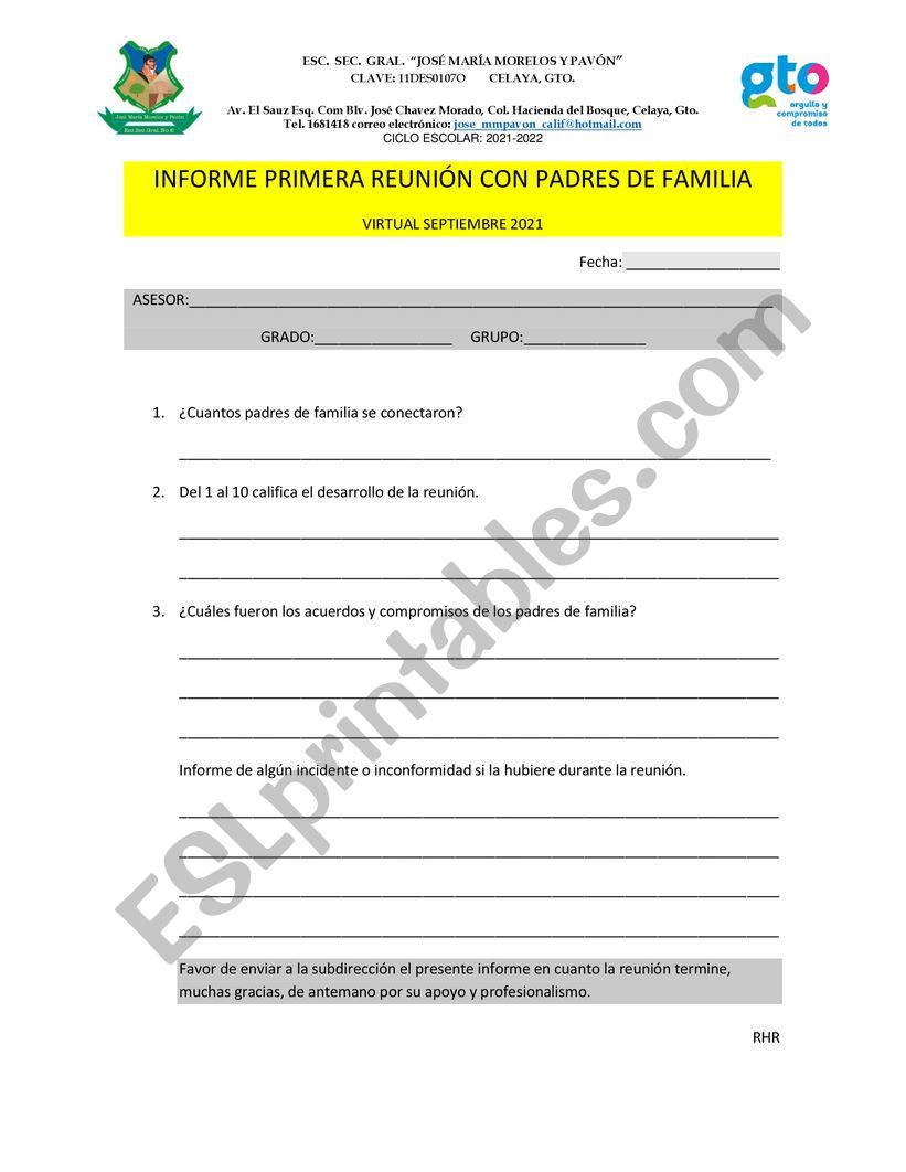 Format worksheet