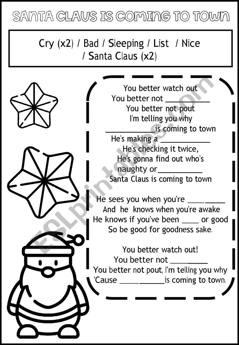 Christmas Carol - Santa Claus is coming to Town