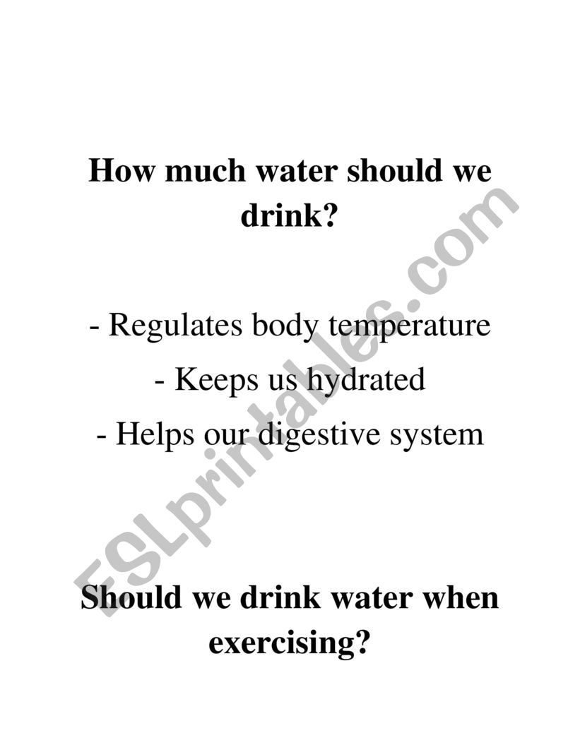 Healthy habits worksheet