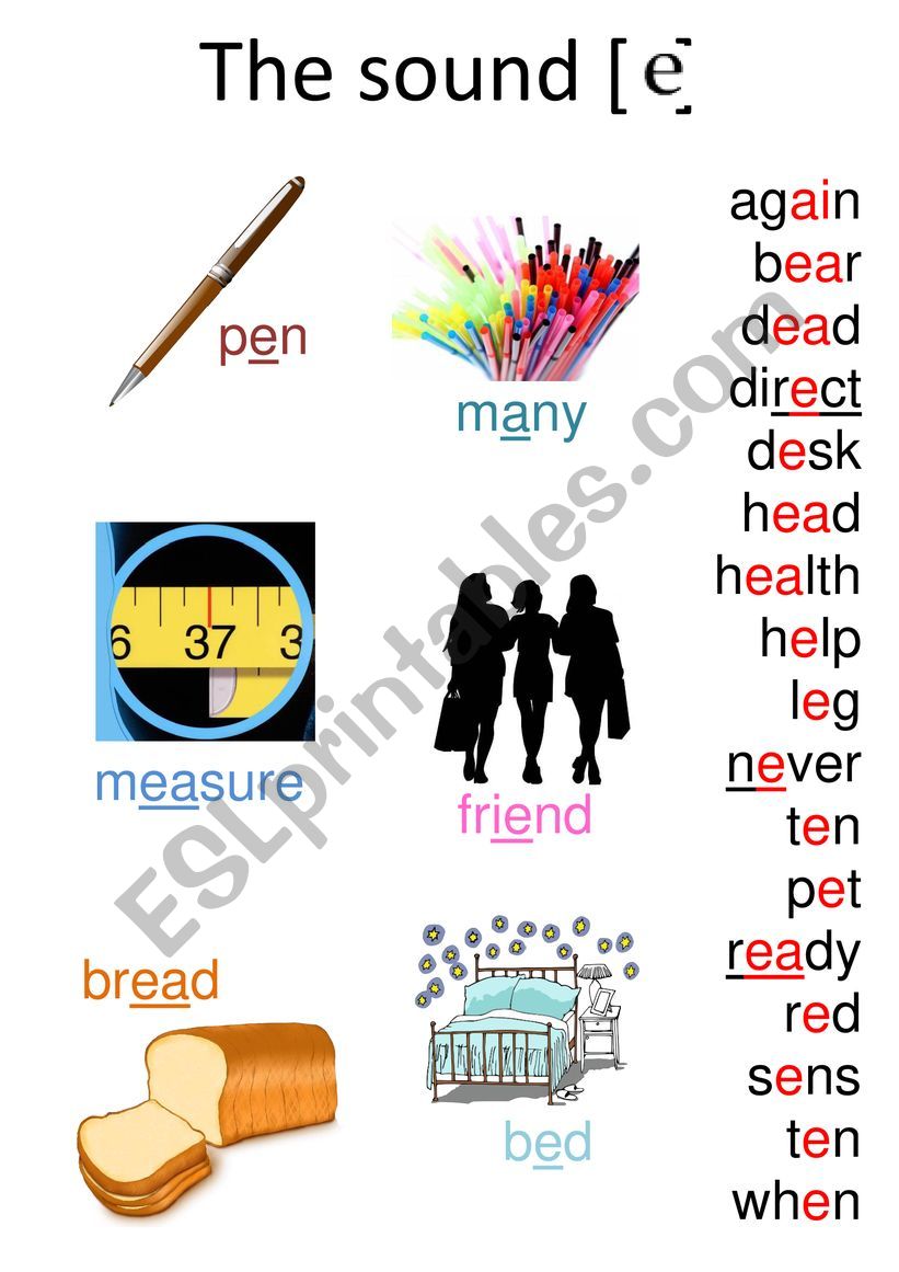 Vowel sounds worksheet