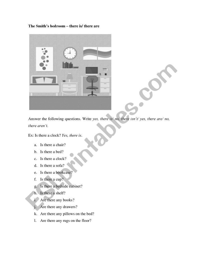 There is x There are worksheet