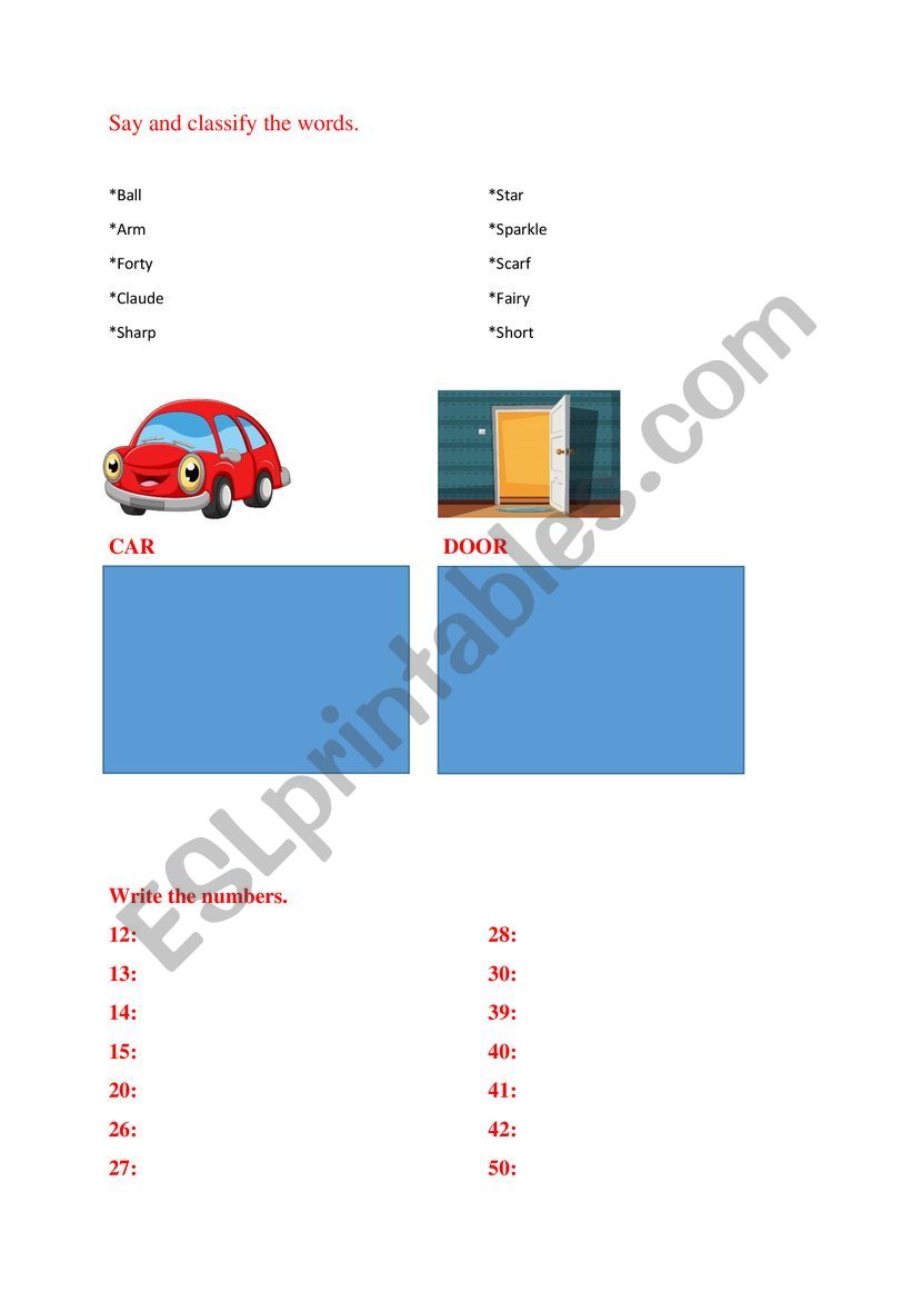 2nd Grade 1st Unit worksheet