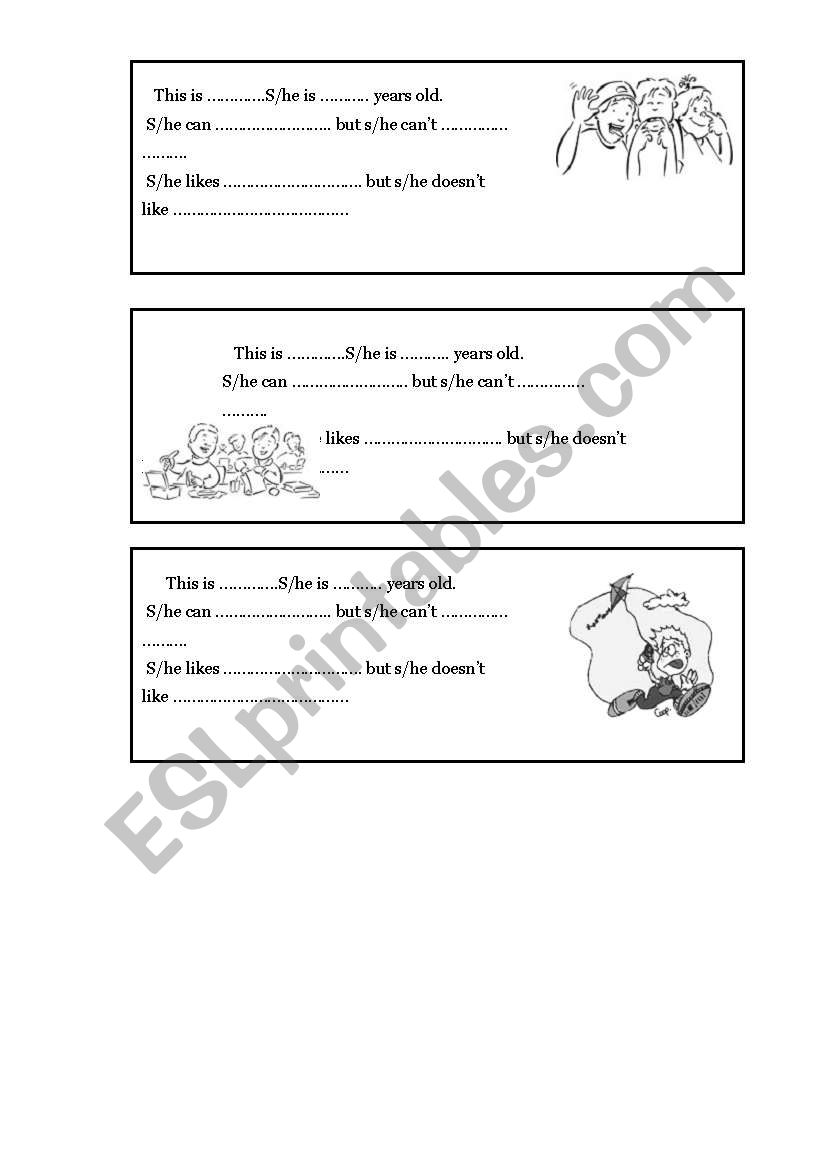 Introduction cards worksheet