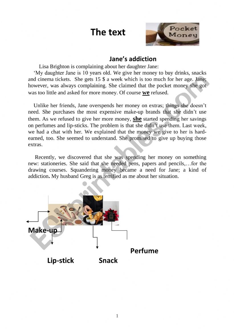 End of term test 2 worksheet