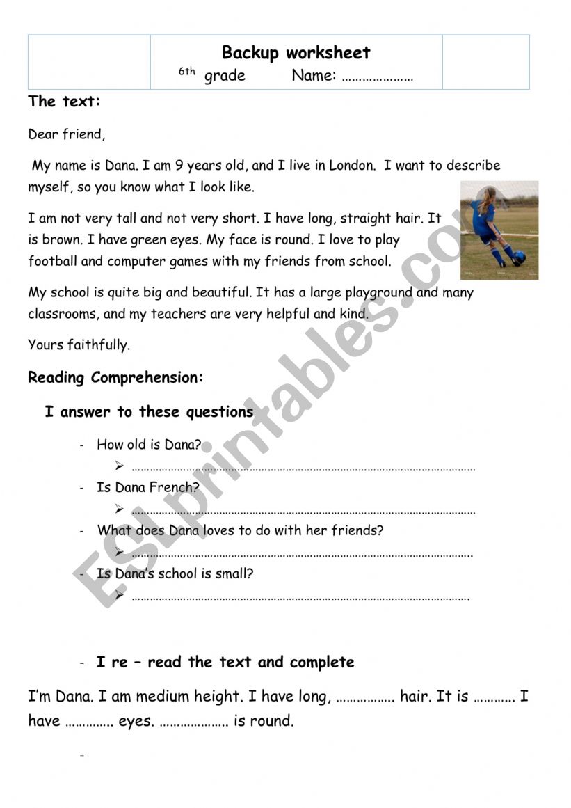 Back up worksheet worksheet