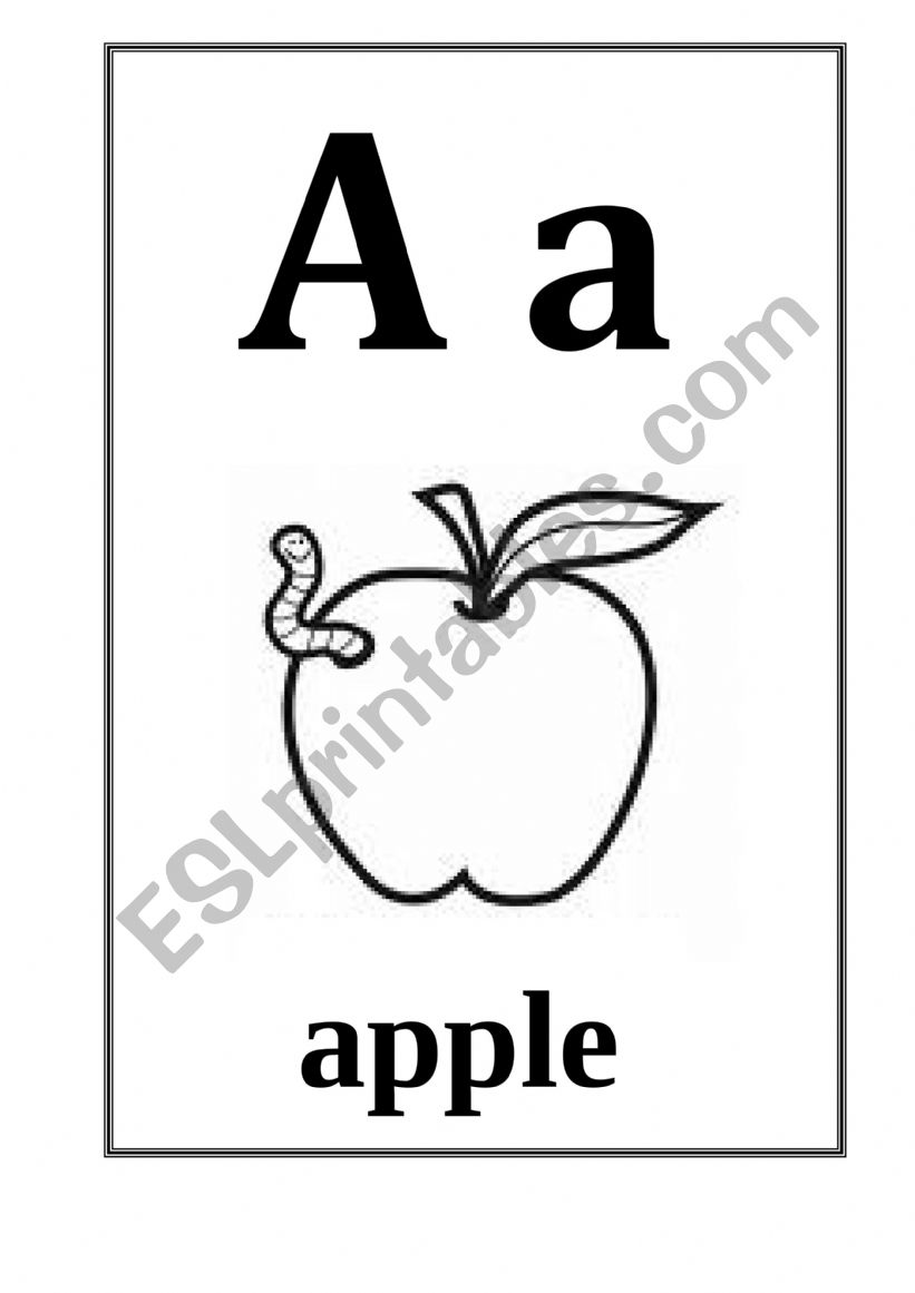 alphabet worksheet