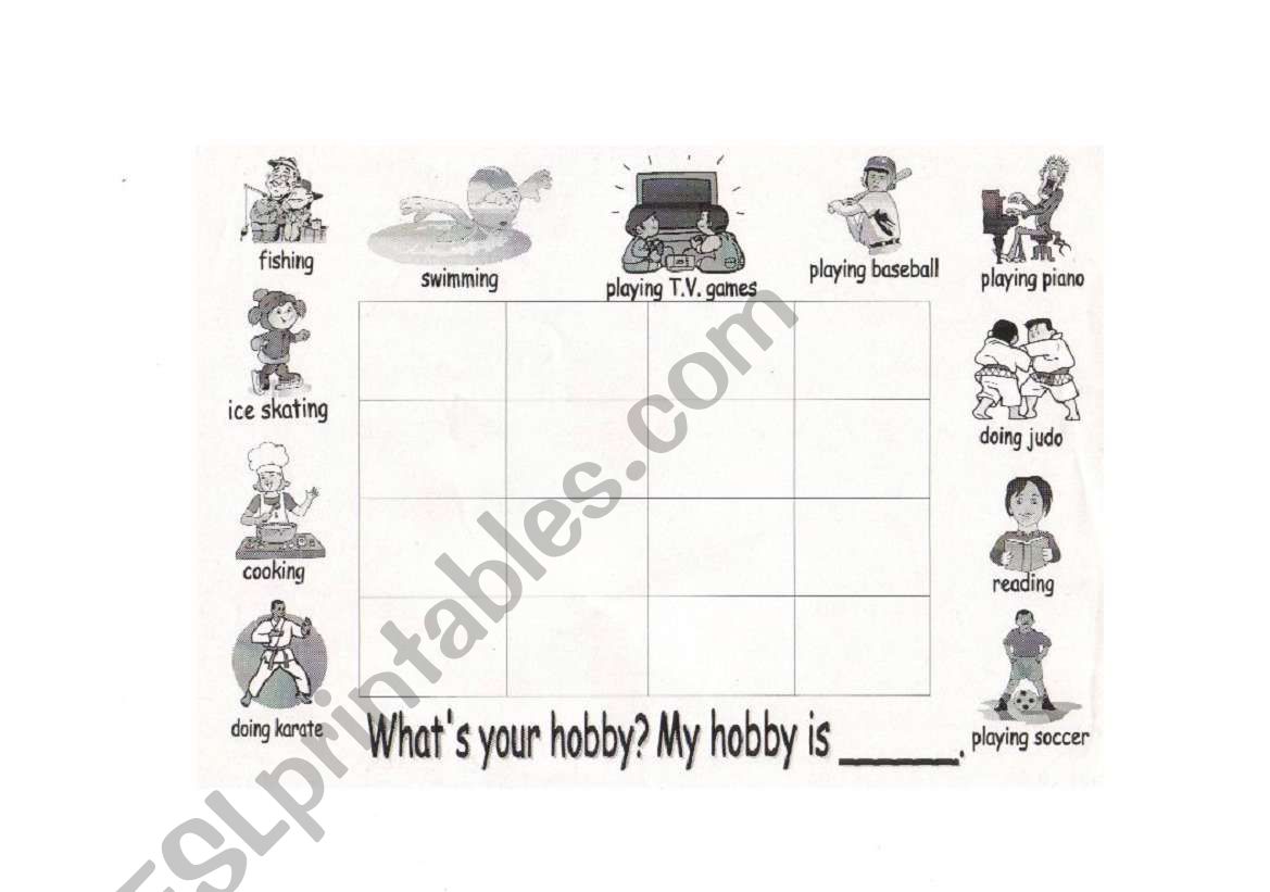 What is your hobby? worksheet