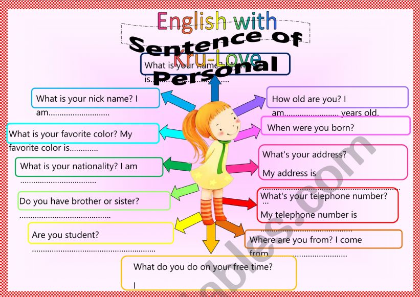 Introduce yourself worksheet