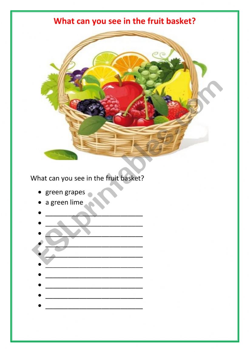 Fruit and Colours Series for beginners - Vocabulary Revision