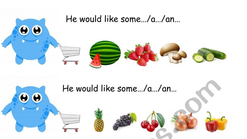 He would like speaking worksheet