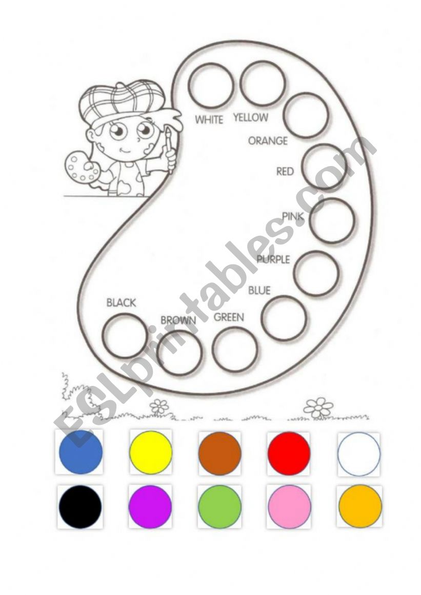 Colors worksheet