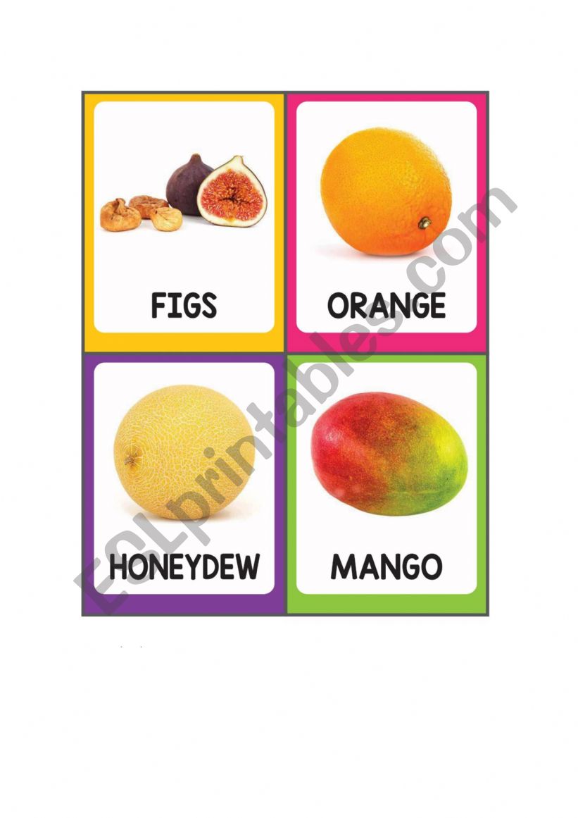 Fruits 1 worksheet