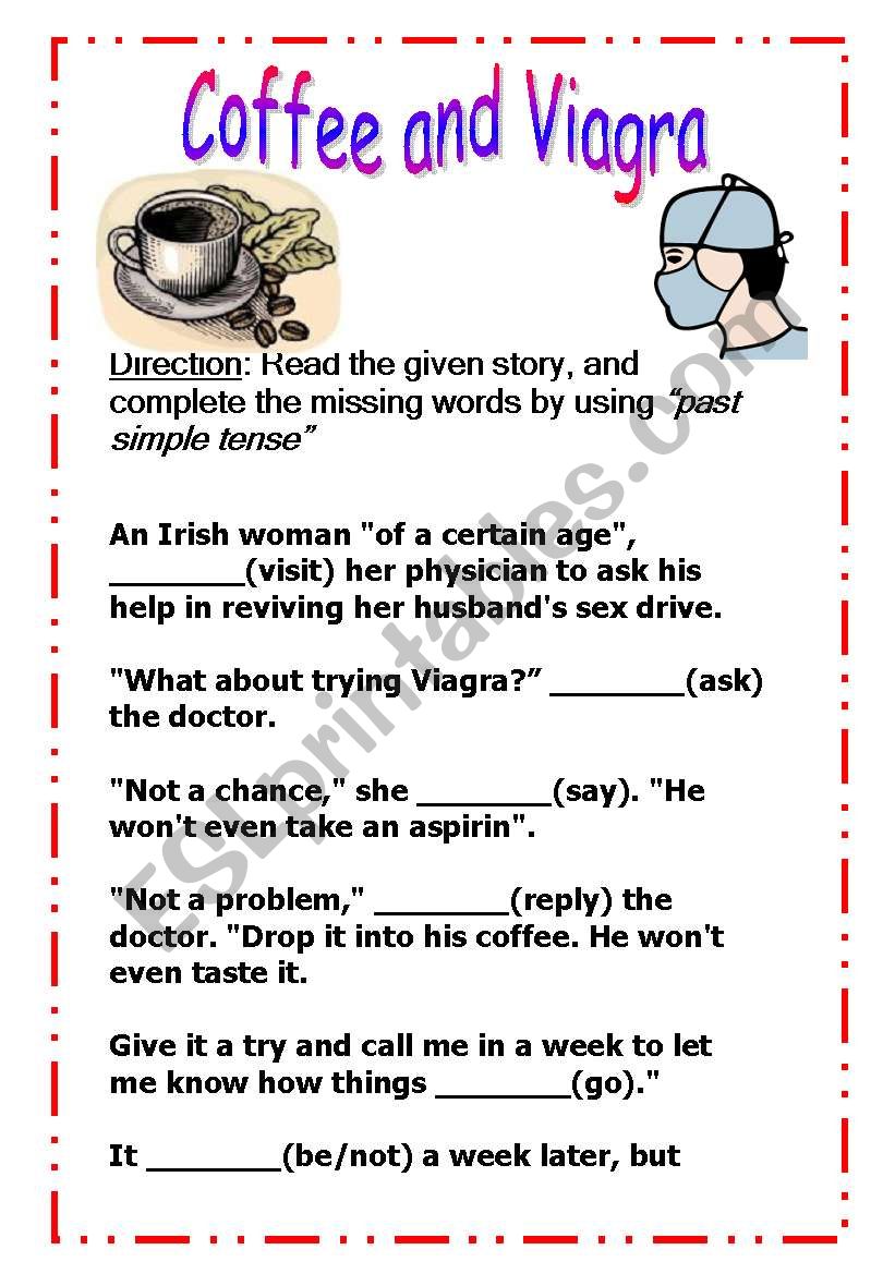 Coffee vs Viagra worksheet