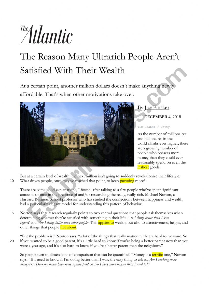 The Reason Why Many Ultrarich People ArenÂ´t Happy