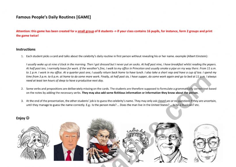 Famous People’s Daily Routines 