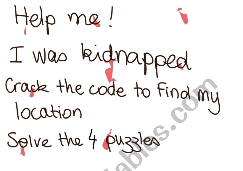 Escape Game  worksheet