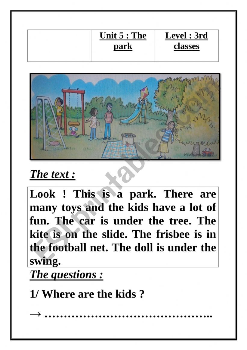 Family and friends 1 Unit 5 worksheet