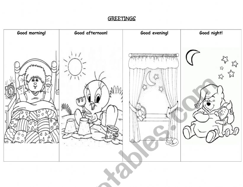 Greetings  worksheet