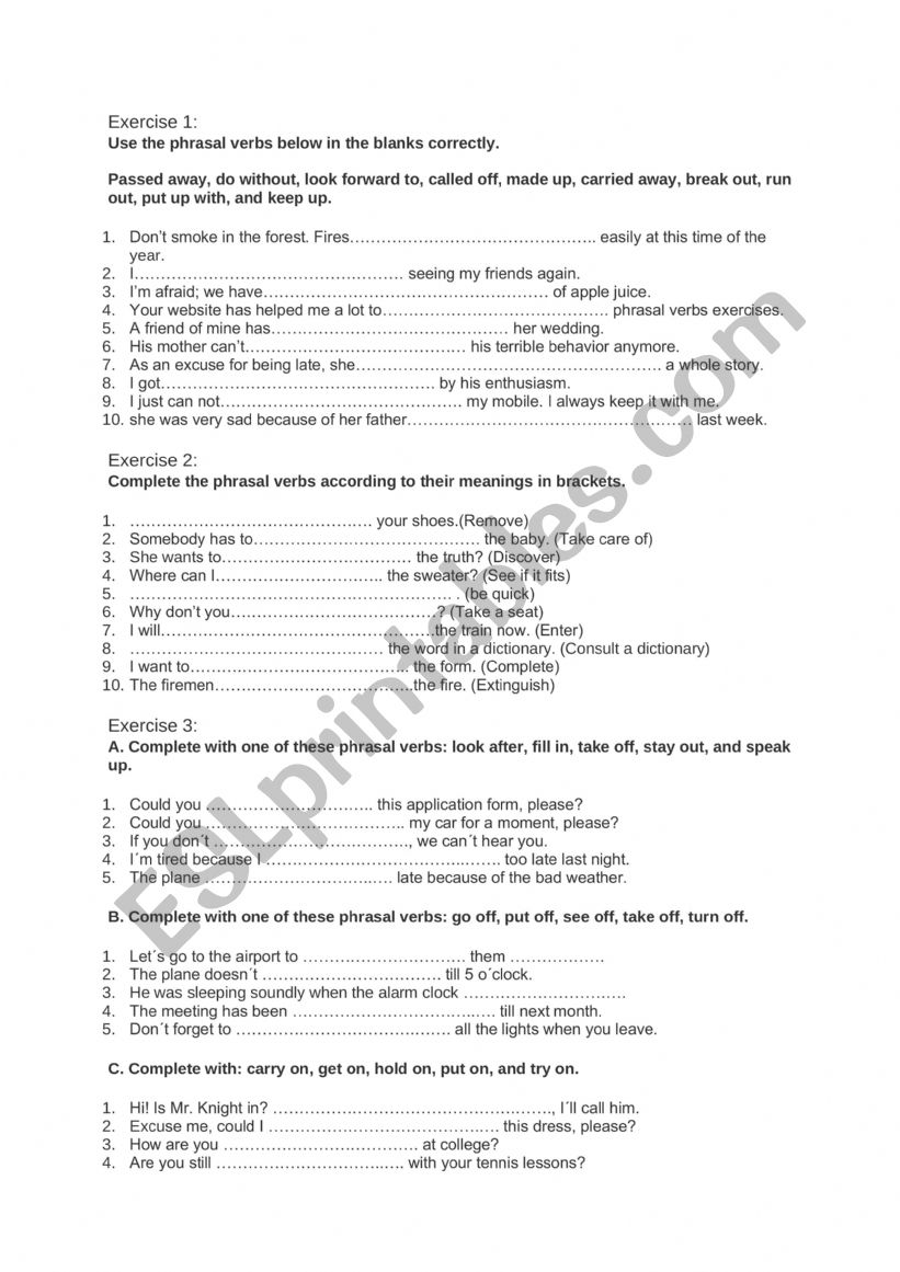Tasks to the book Harry Potter 