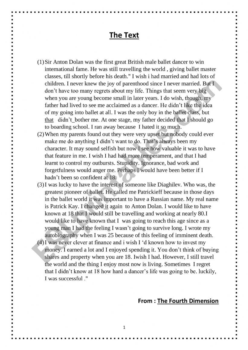 End-Term Test 1 worksheet