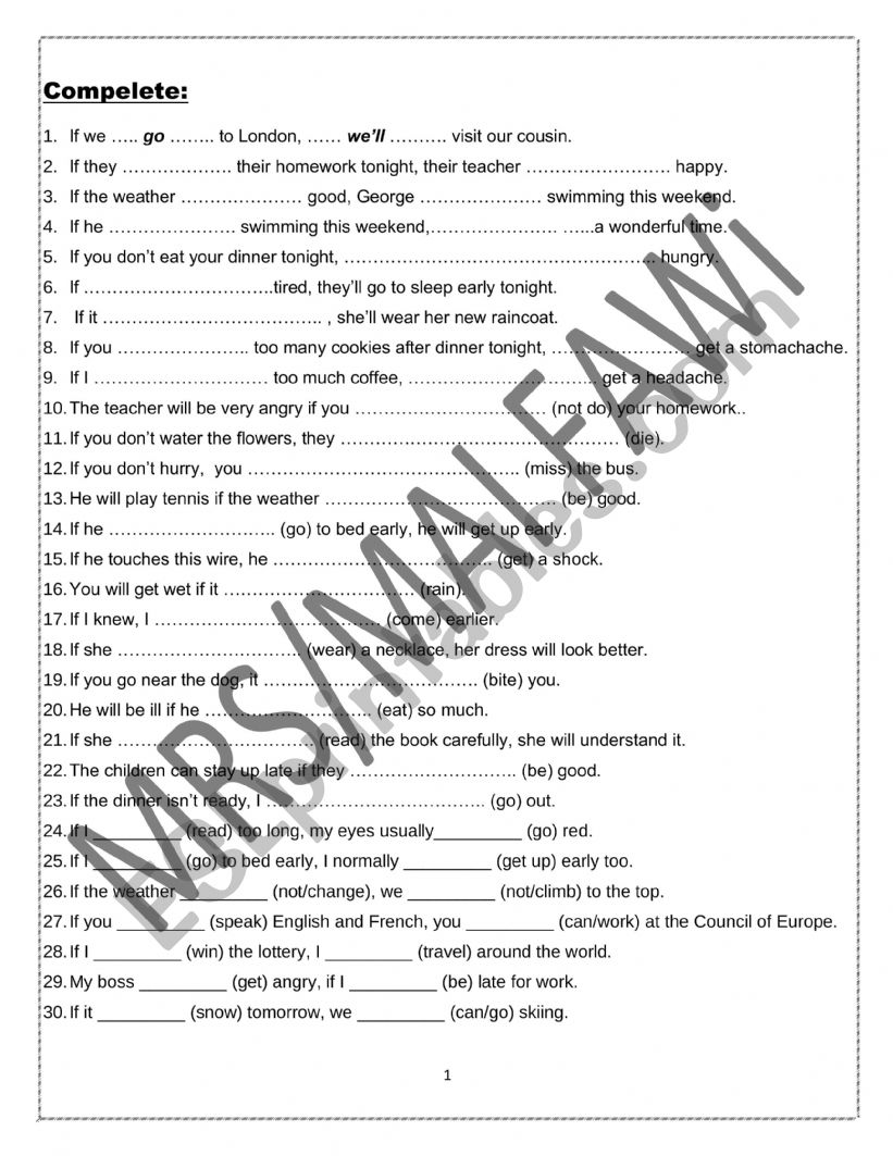 grammar mixed tenses worksheet