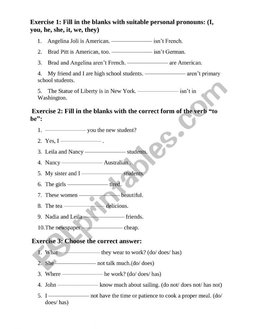 present simple exercises 5 worksheet
