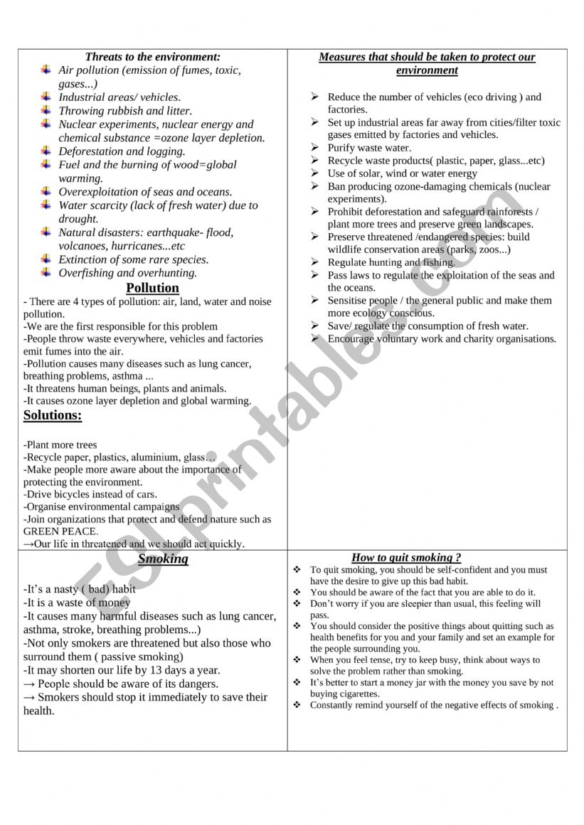 Bac essays Part 2 worksheet