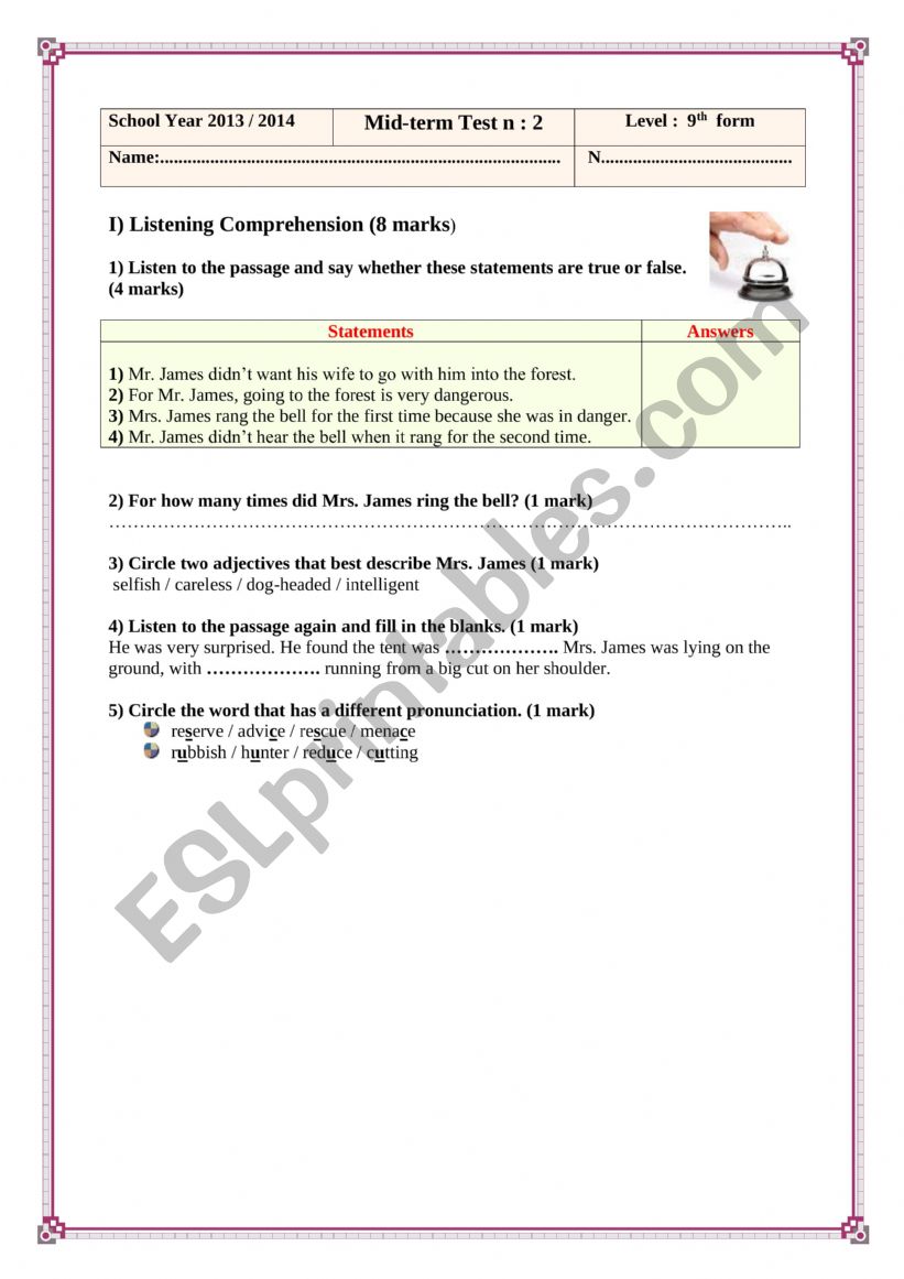Sfax Pioneer Prep School.  worksheet