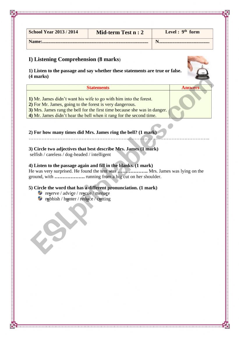 Sfax Pioneer Prep School.  worksheet