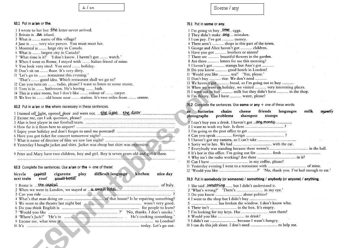 quantifiers worksheet