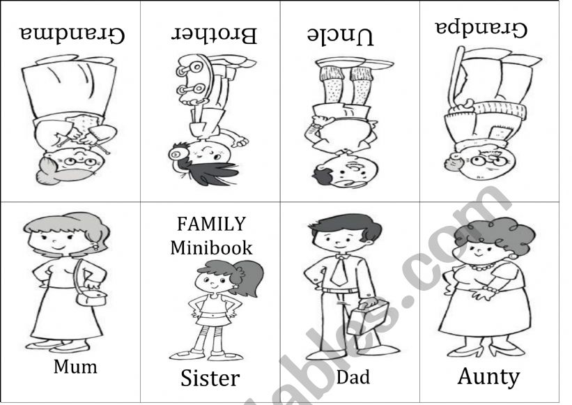 FAMILY MINIBOOK worksheet