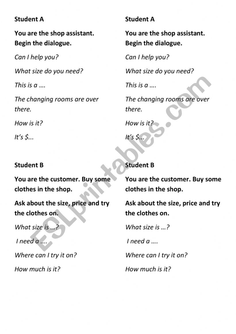 elementary worksheet