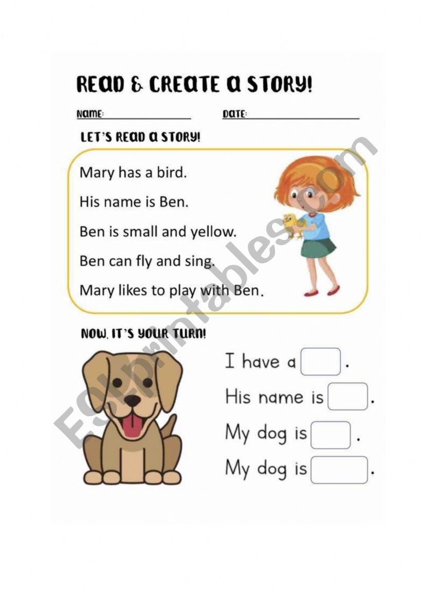 LetÃ¯Â¿Â½s read & create worksheet
