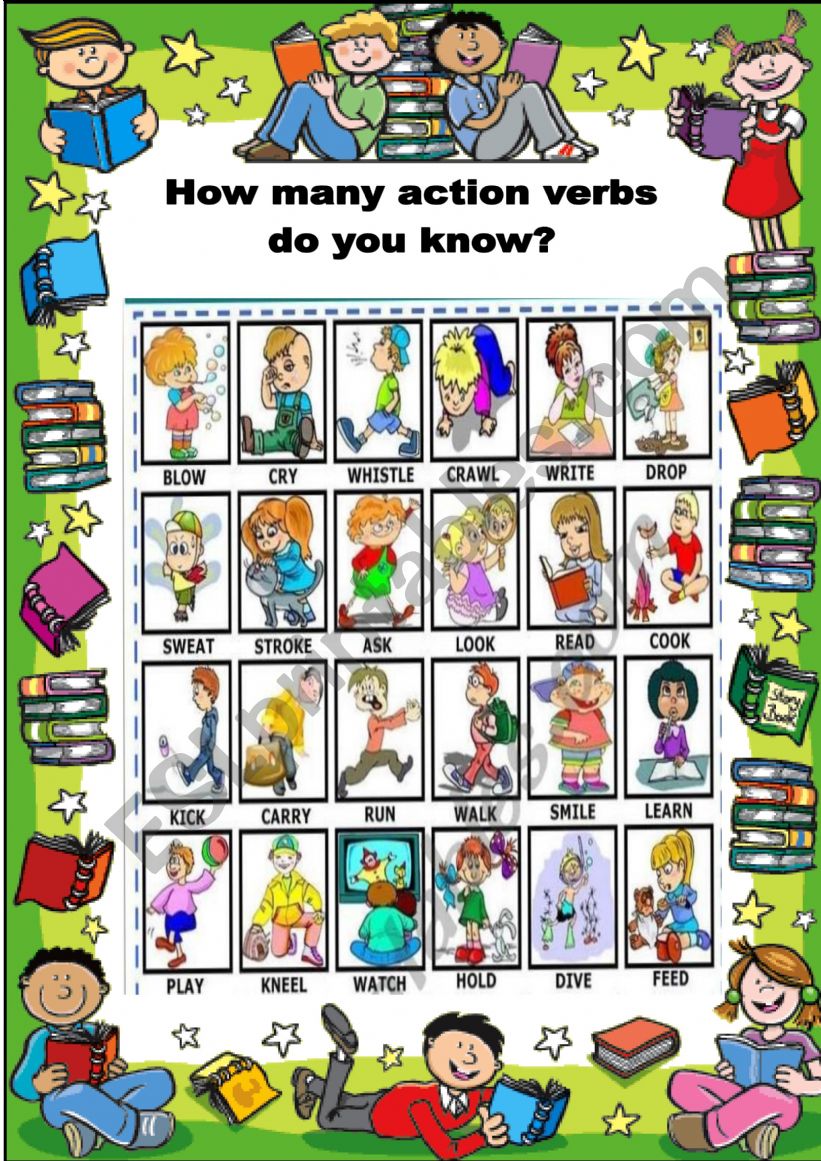 Action Verbs worksheet