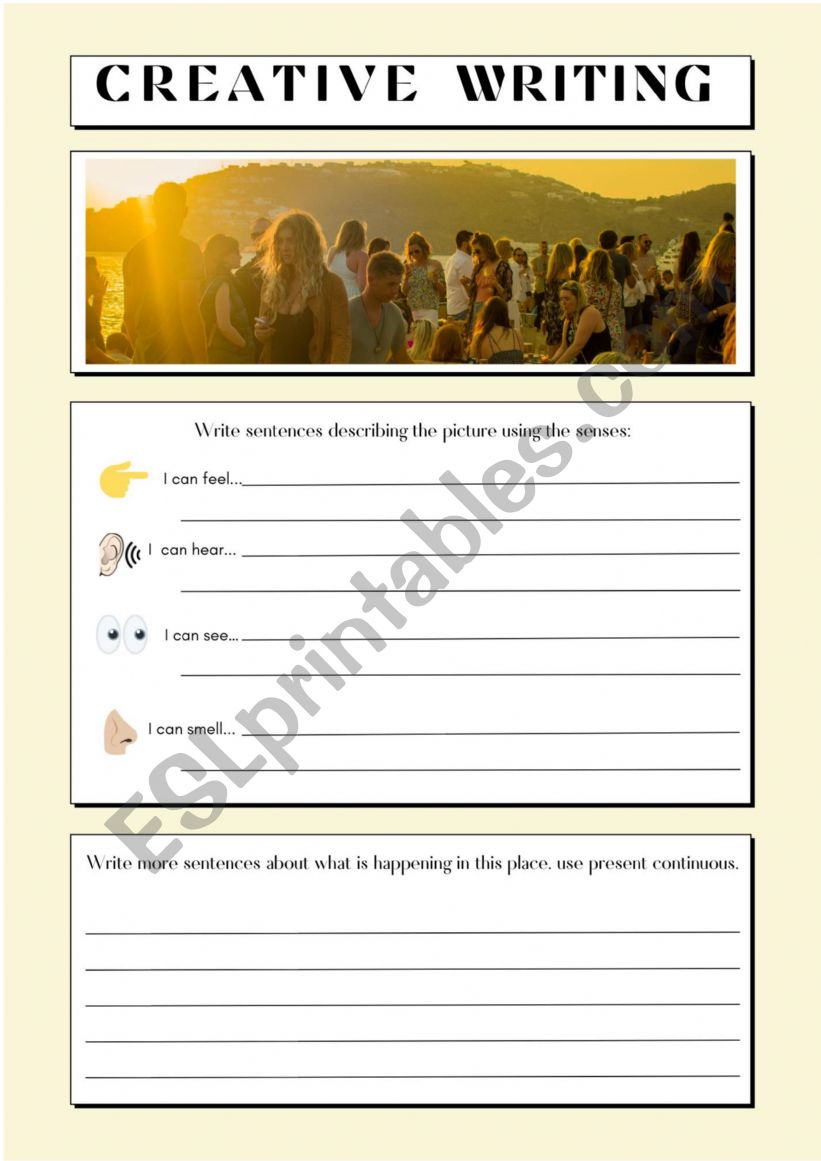 Creative writing 1 worksheet