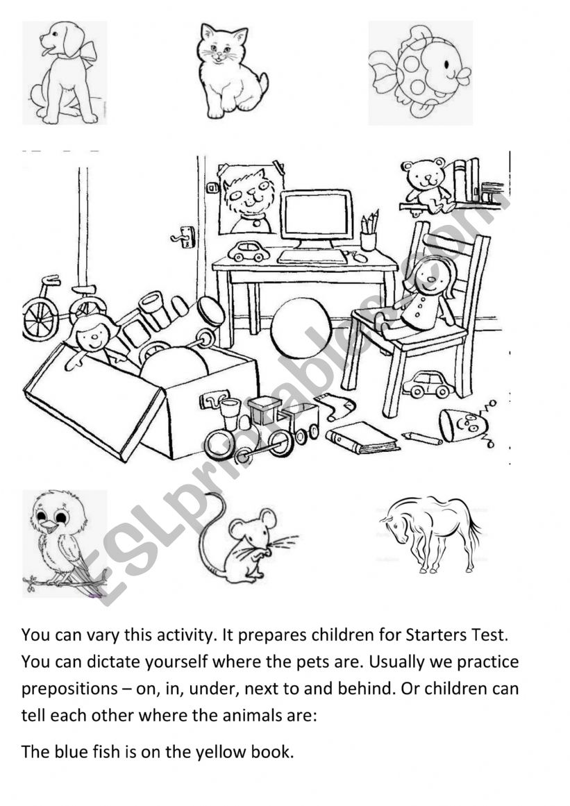 Pets worksheet