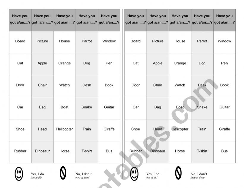 Do you like - Battleships worksheet