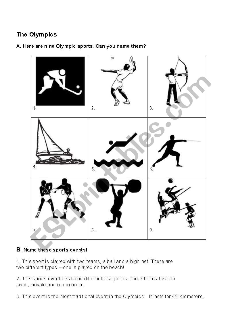 The Olympics worksheet