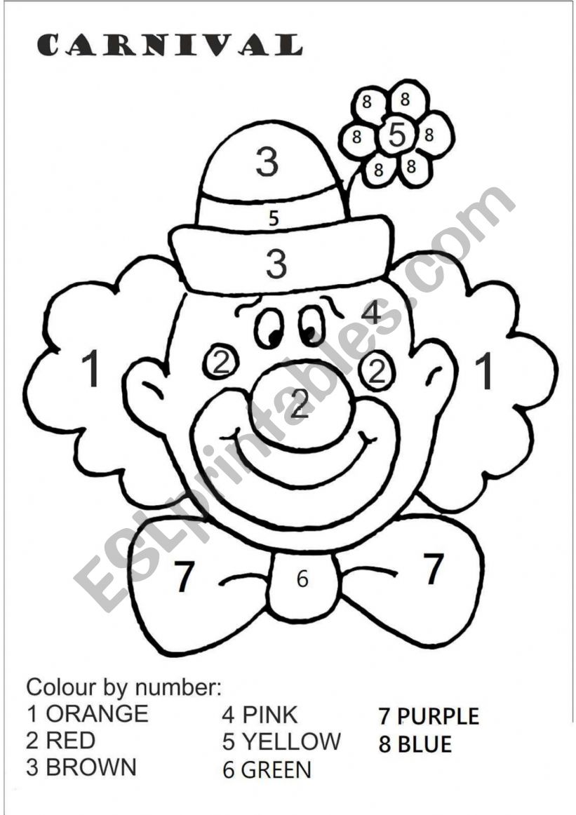 Carnival worksheet