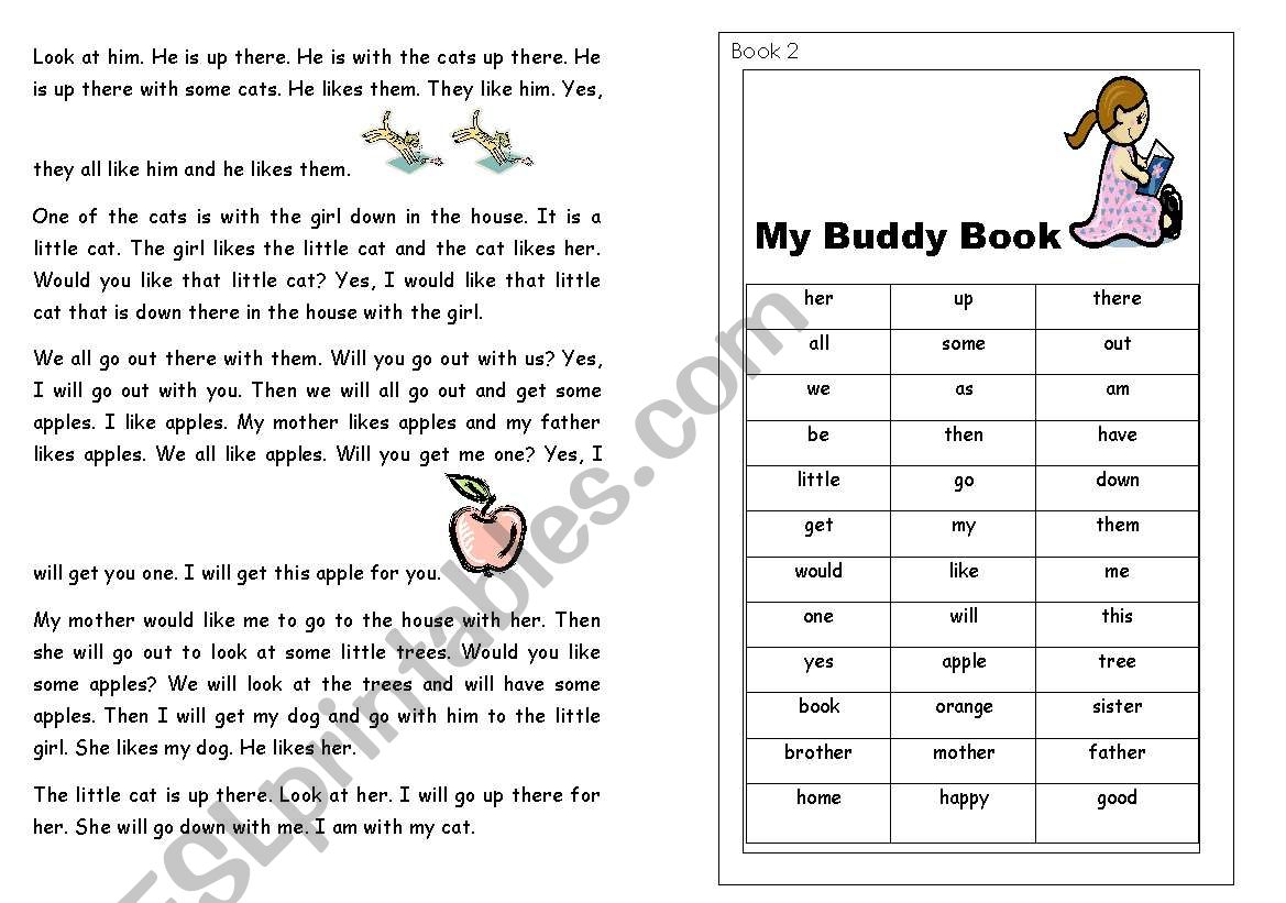 Buddy Book 2 worksheet