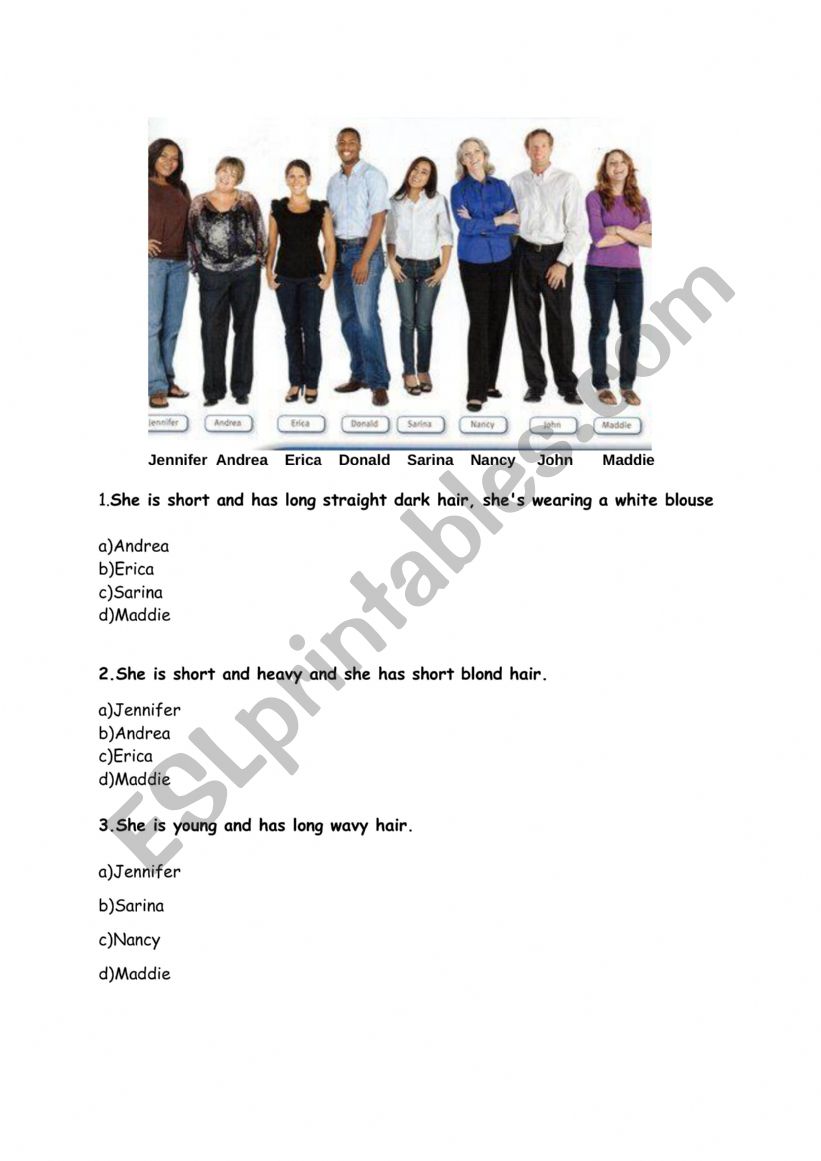 PERSONALITY QUIZ worksheet