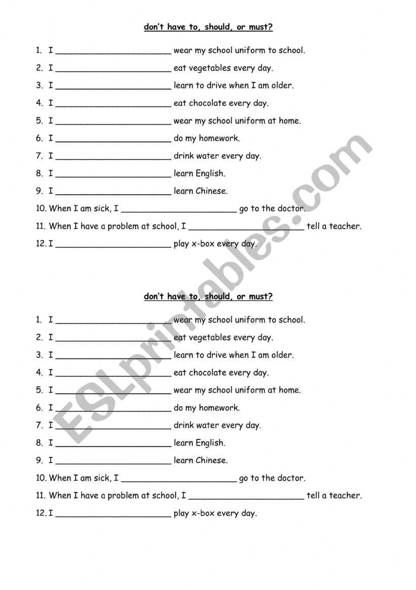Exposition worksheet