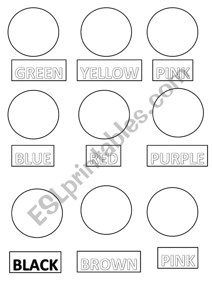 Colors  worksheet